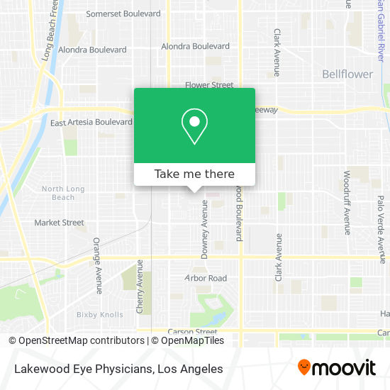 Lakewood Eye Physicians map