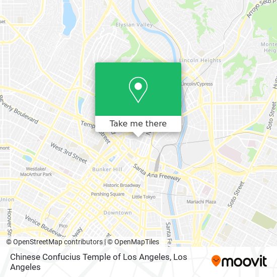 Chinese Confucius Temple of Los Angeles map