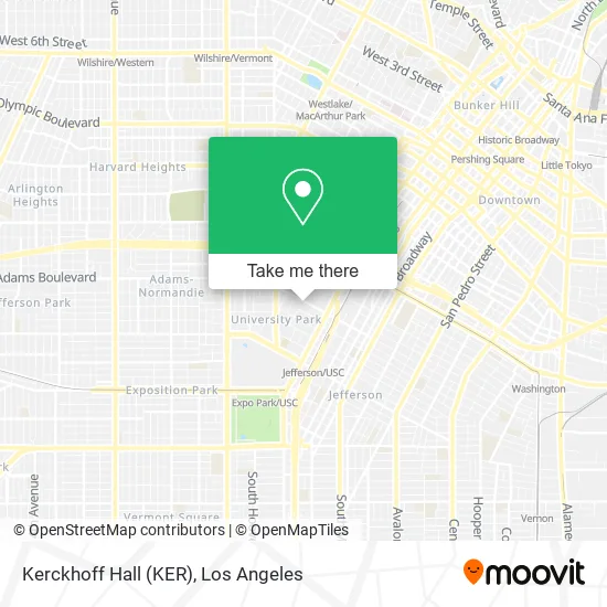 Mapa de Kerckhoff Hall (KER)