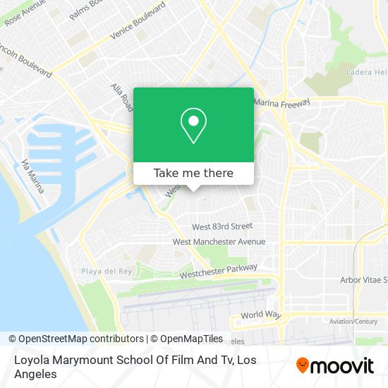 Mapa de Loyola Marymount School Of Film And Tv