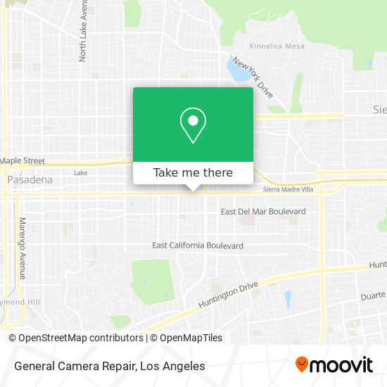 General Camera Repair map