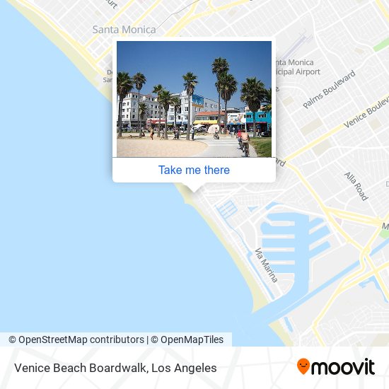 Venice Beach Boardwalk map