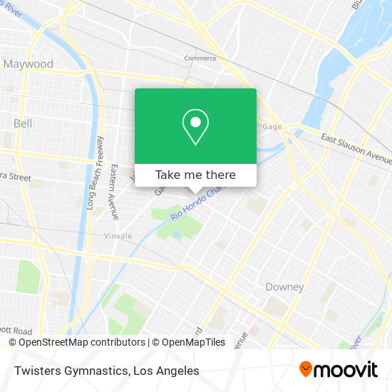 Twisters Gymnastics map