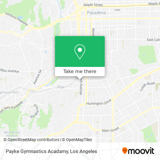 Mapa de Payke Gymnastics Acadamy