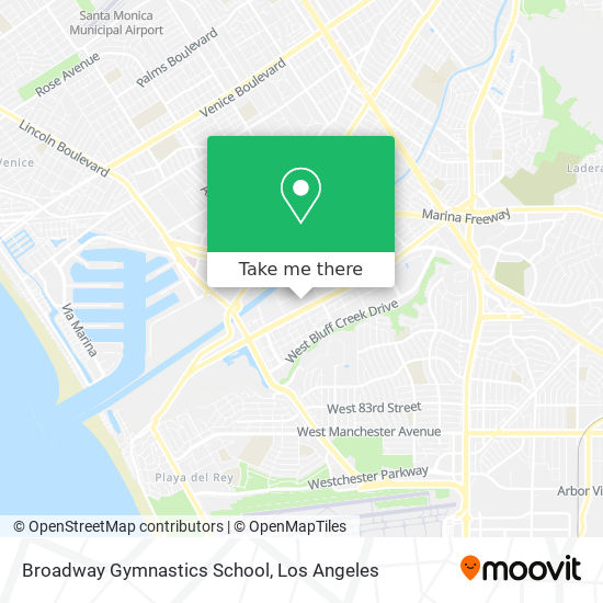 Broadway Gymnastics School map