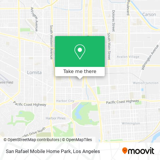 San Rafael Mobile Home Park map