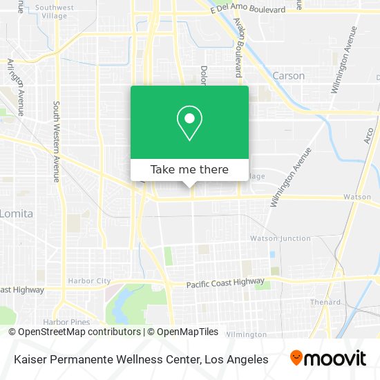 Kaiser Permanente Wellness Center map