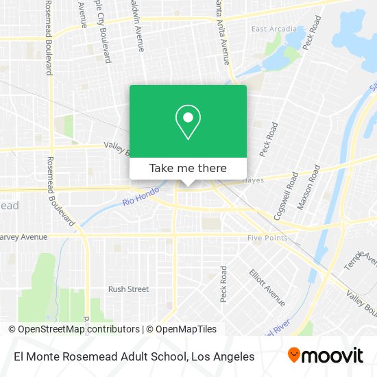 El Monte Rosemead Adult School map