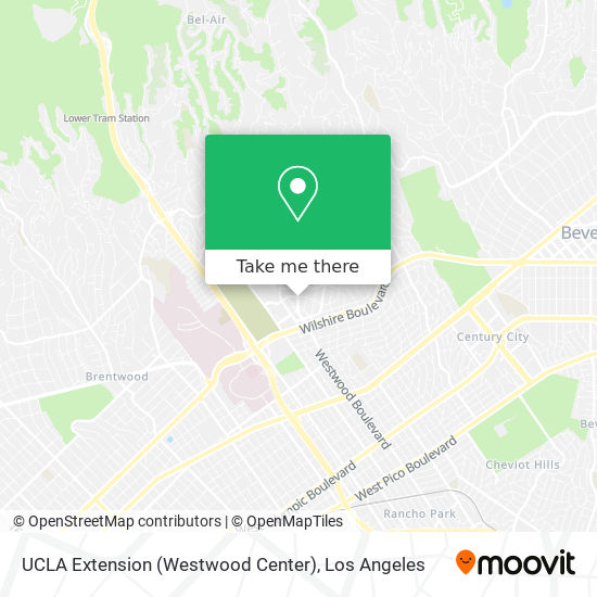 UCLA Extension (Westwood Center) map