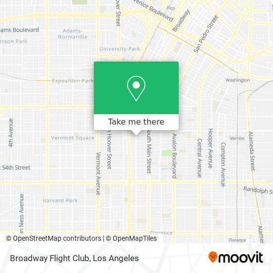 Broadway Flight Club map