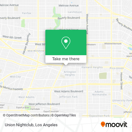 Union Nightclub map