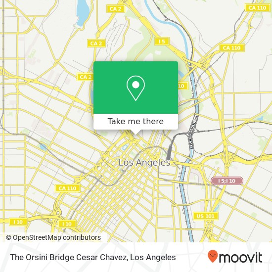 Mapa de The Orsini Bridge Cesar Chavez