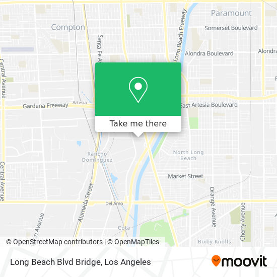 Mapa de Long Beach Blvd Bridge
