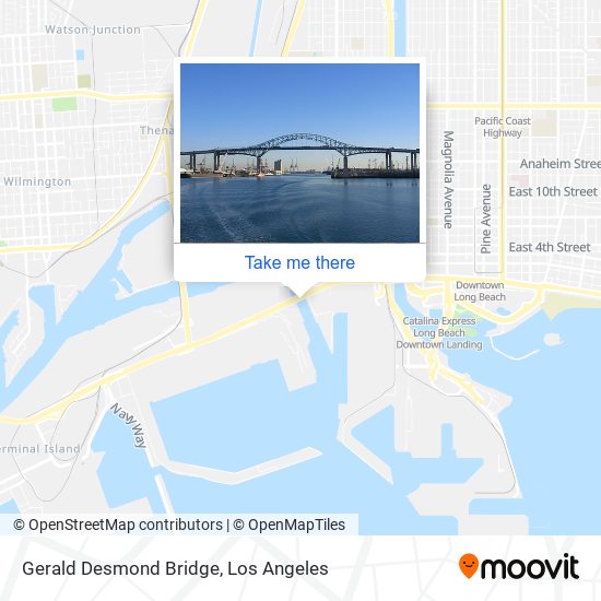 Gerald Desmond Bridge map