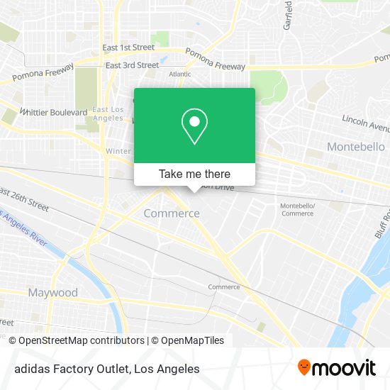 Mapa de adidas Factory Outlet