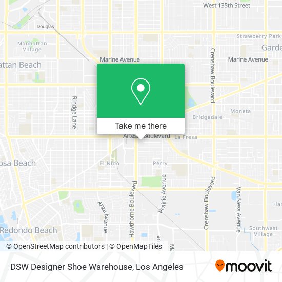 DSW Designer Shoe Warehouse map