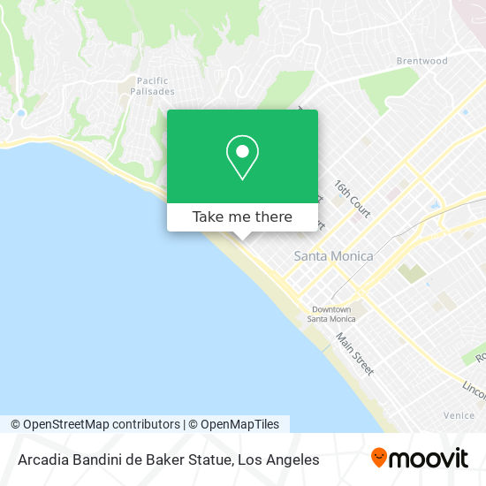 Arcadia Bandini de Baker Statue map