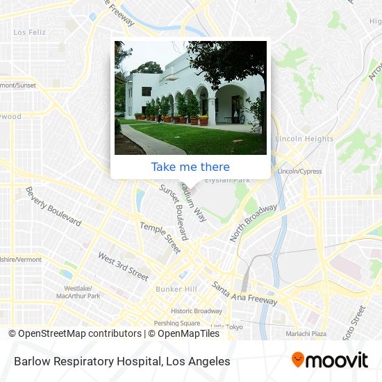 Barlow Respiratory Hospital map