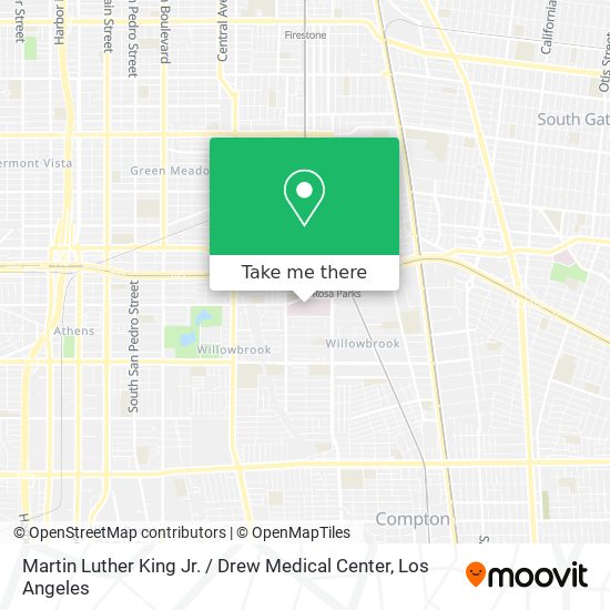Mapa de Martin Luther King Jr. / Drew Medical Center