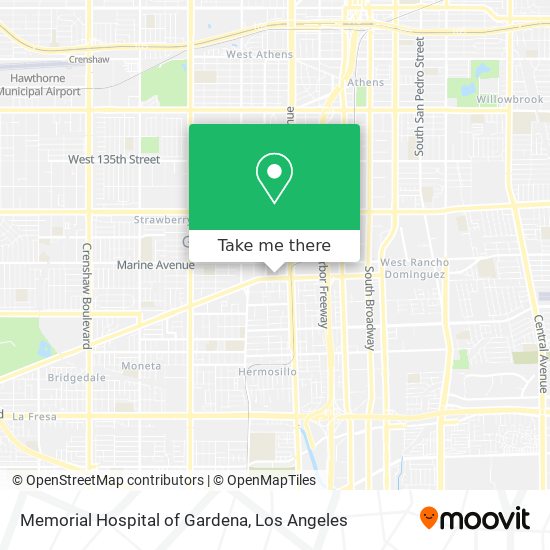 Memorial Hospital of Gardena map