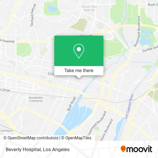 Beverly Hospital map