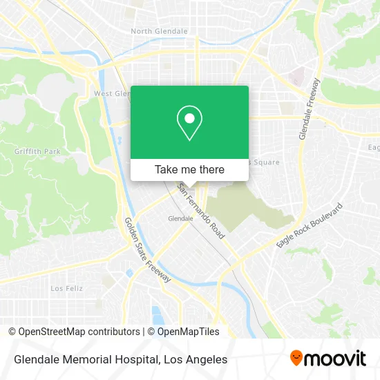 Glendale Memorial Hospital map