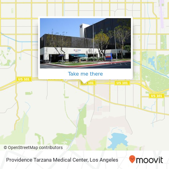 Providence Tarzana Medical Center map
