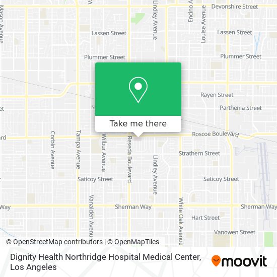 Mapa de Dignity Health Northridge Hospital Medical Center