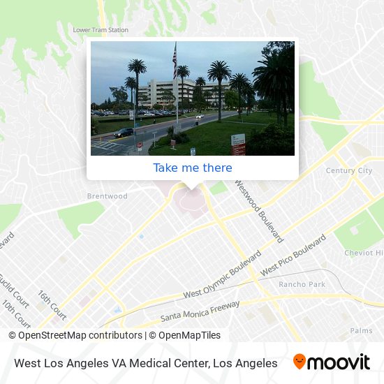 West Los Angeles VA Medical Center map