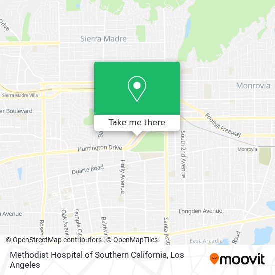 Mapa de Methodist Hospital of Southern California