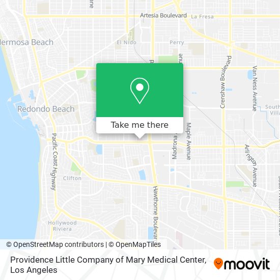 Providence Little Company of Mary Medical Center map