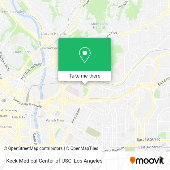 Mapa de Keck Medical Center of USC