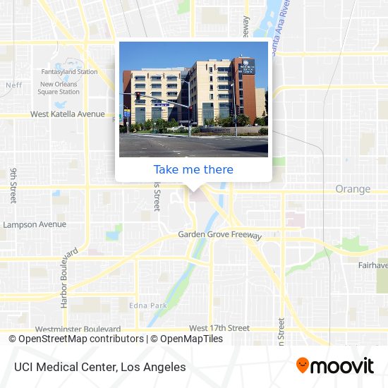 UCI Medical Center map