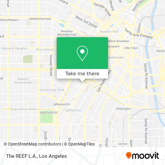 Mapa de The REEF L.A.