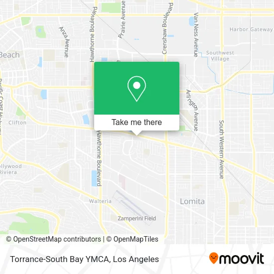 Torrance-South Bay YMCA map