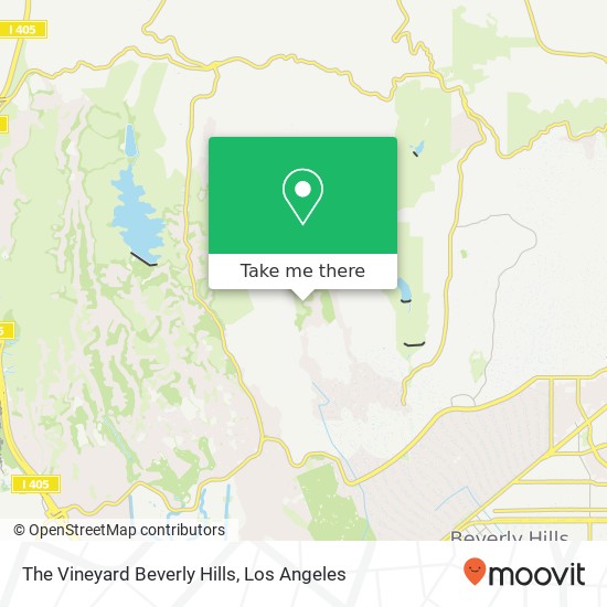 The Vineyard Beverly Hills map