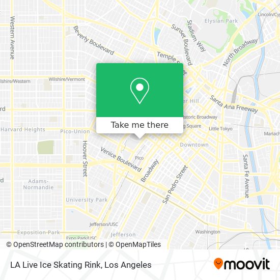 LA Live Ice Skating Rink map