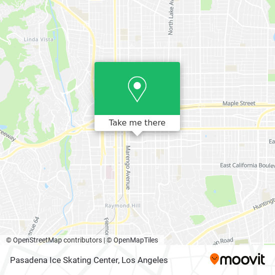 Mapa de Pasadena Ice Skating Center