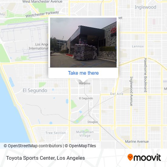 Mapa de Toyota Sports Center