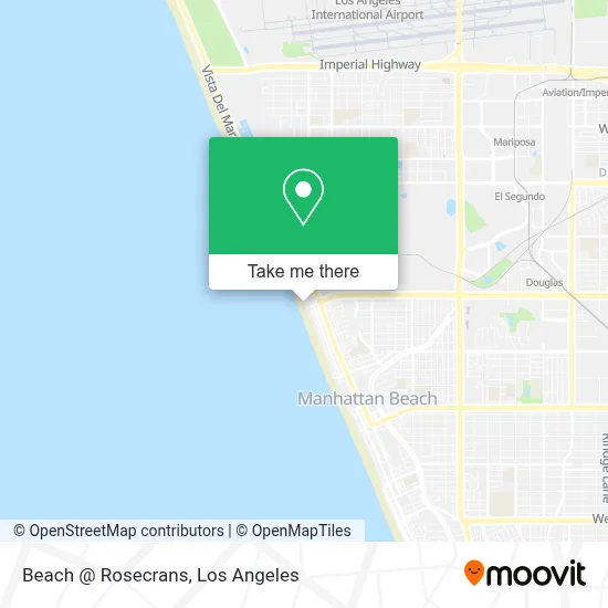 Beach @ Rosecrans map