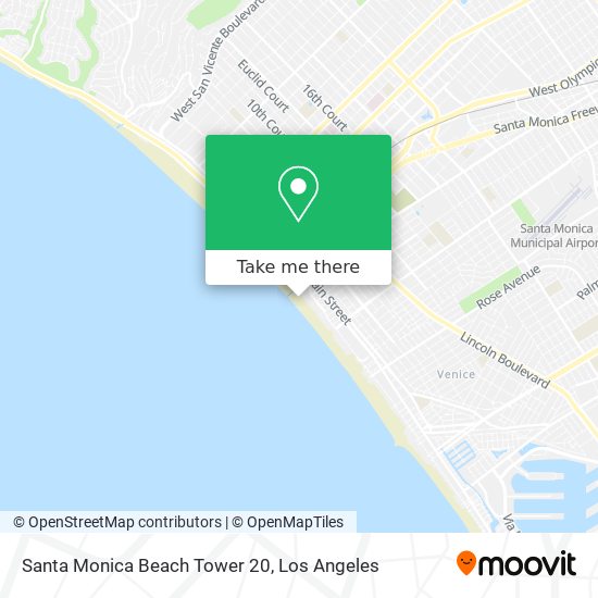 Santa Monica Beach Tower 20 map