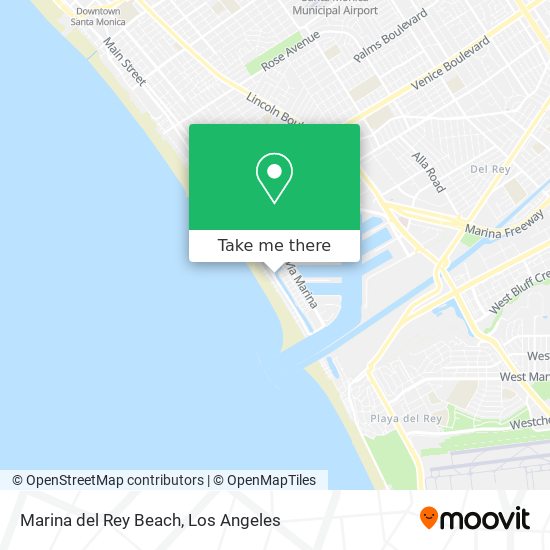 Marina del Rey Beach map