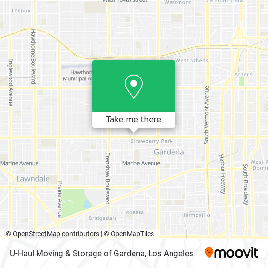 U-Haul Moving & Storage of Gardena map