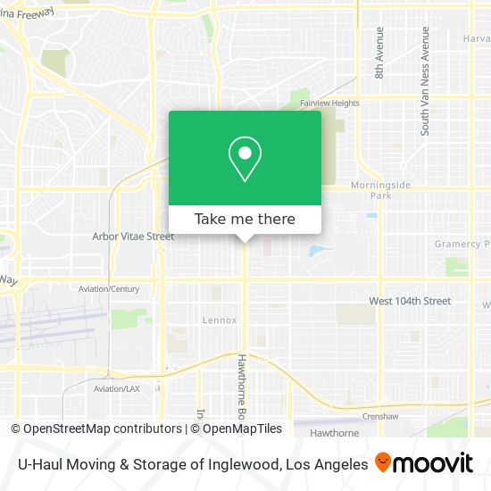 U-Haul Moving & Storage of Inglewood map