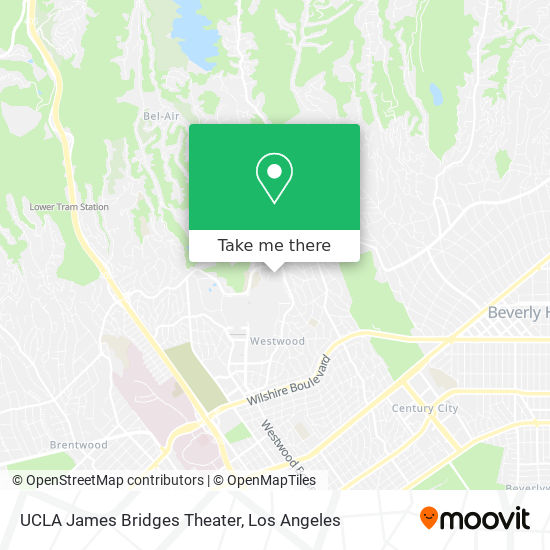 UCLA James Bridges Theater map