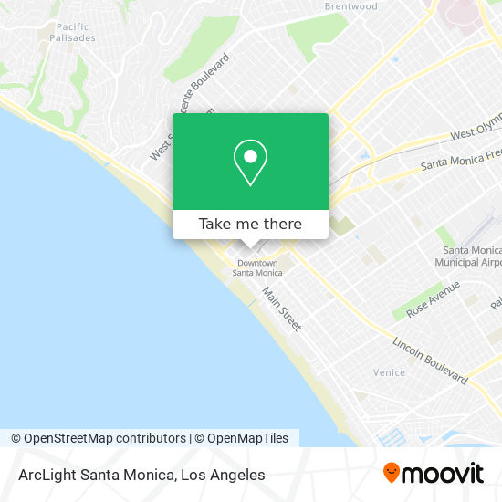 Mapa de ArcLight Santa Monica