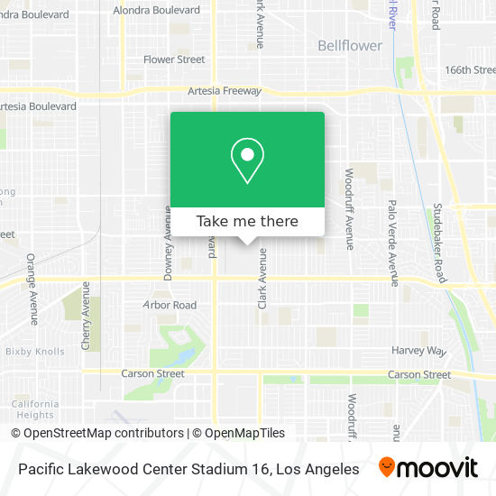 Pacific Lakewood Center Stadium 16 map