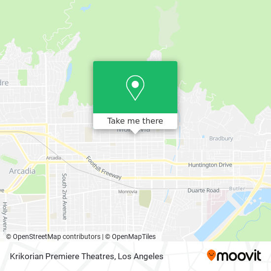 Mapa de Krikorian Premiere Theatres