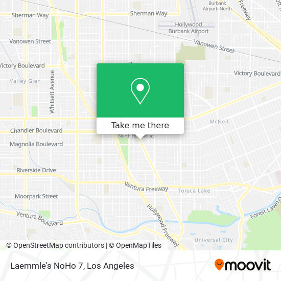 Laemmle's NoHo 7 map