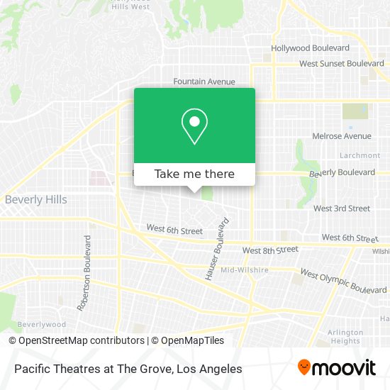 Pacific Theatres at The Grove map